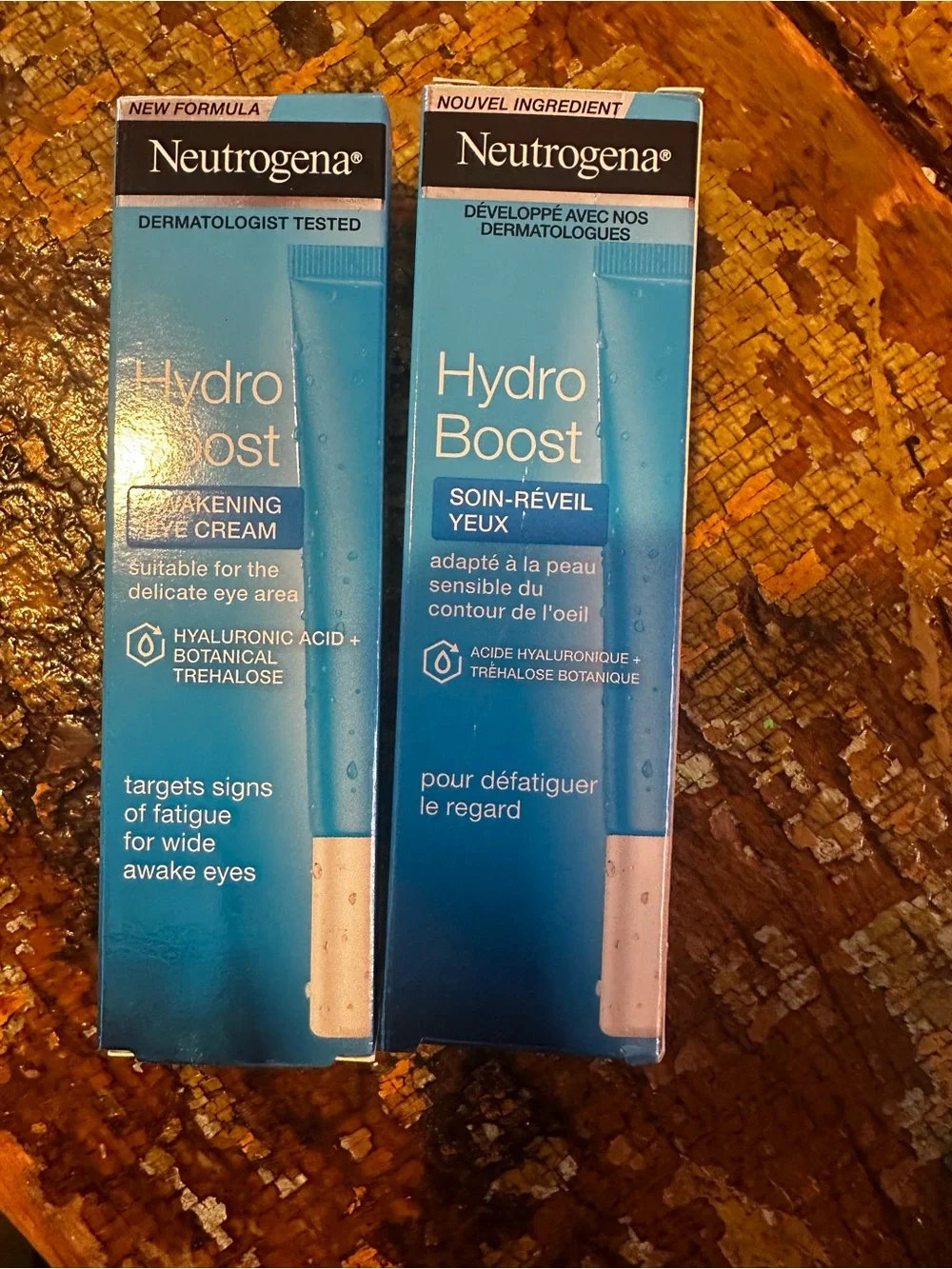 Two count hydro boost Neutrogena awakening eye cream